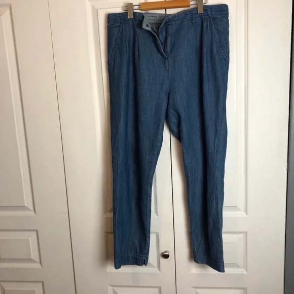 Denim Chambray Pants - Picture 6 of 9